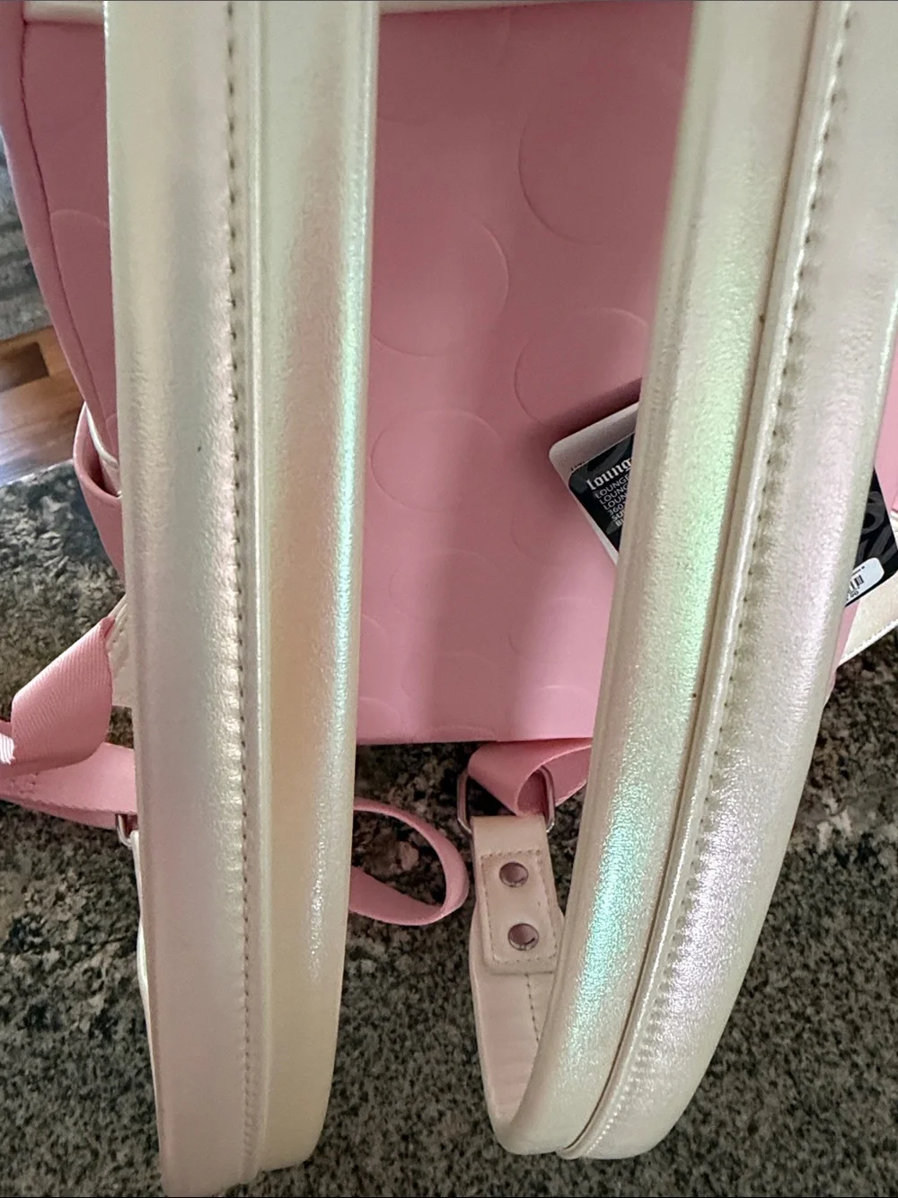 Minnie Mouse Disney Loungefly Women's Mini Backpack Pink Iridescent Bow